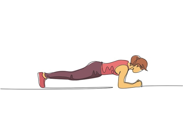 Rückenschmerzen Übungen Planken